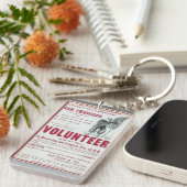 Vrijwilliger Clipper Zeilen 1900 Sleutelhanger (Voorkant Rechts)