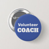 Vrijwilliger Coach voor Recreatieve of Jeugd Leagu Ronde Button 5,7 Cm (Voorkant /achterkant)