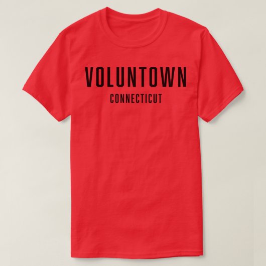 Vrijwilliger Connecticut T-shirt (Design voorkant)
