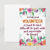 Vrijwilliger Dank je wel Cadeau voor waardering vr Bedankkaart (Voorkant / Achterkant)