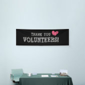 Vrijwilliger dank u Faux Chalkboard Party Banner (Beurs)