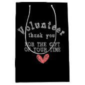 Vrijwilliger dank u Gift Goodie Bag Medium Cadeauzakje (Voorkant)