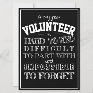 Vrijwilliger Dank u het zwarte manuscript van de G Kaart