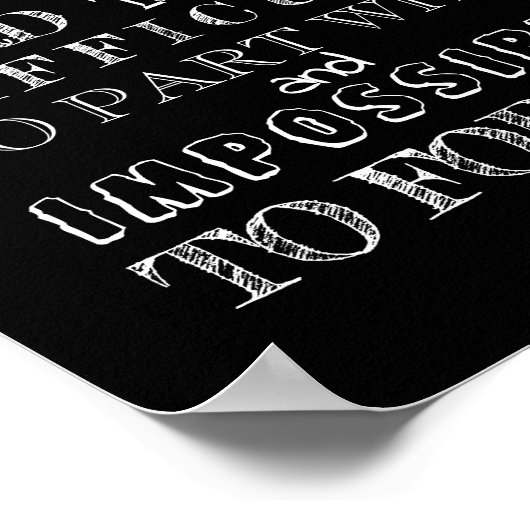 Vrijwilliger Dank u het zwarte manuscript van de G Poster (Hoek)