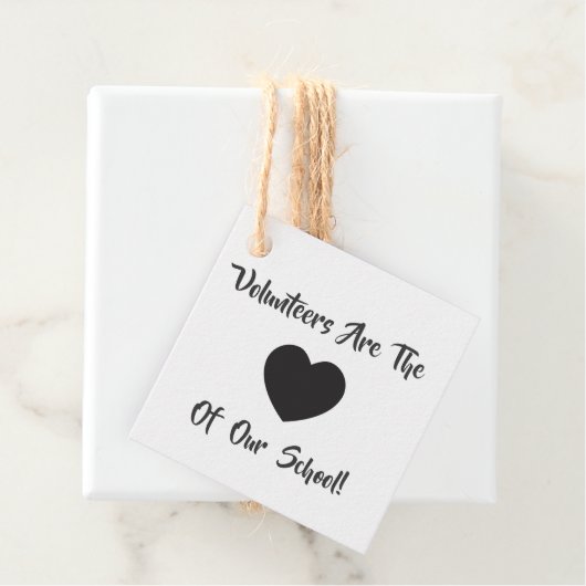 Vrijwilliger Dank u Label, Vrijwilliger Gift Label (In situ)