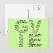 vrijwilliger: De grootste cadeau geeft je zelf Briefkaart (Voorkant / Achterkant)