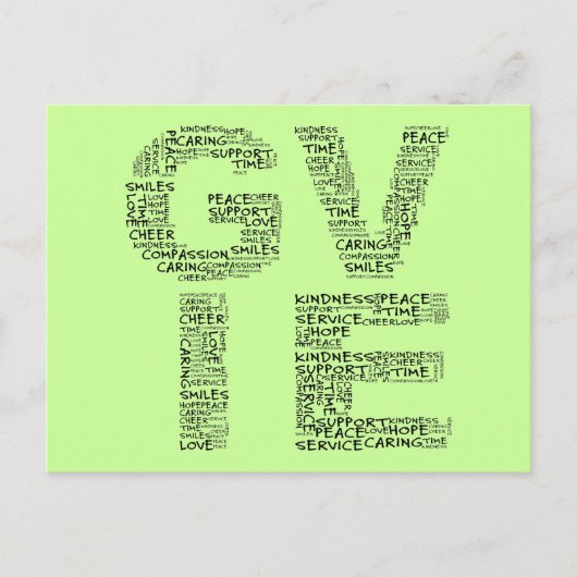 vrijwilliger: De grootste cadeau geeft je zelf Briefkaart (Voorkant)