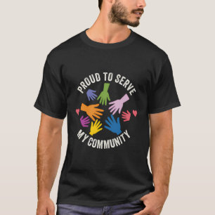 Vrijwilliger Dienende Gemeente Kerk Vrijwilligers T-shirt