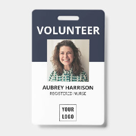 Vrijwilliger Eenvoudige Foto ID Badge