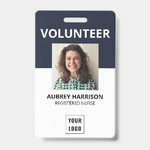 Vrijwilliger Eenvoudige Foto ID Badge