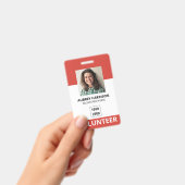 Vrijwilliger Eenvoudige Foto ID Badge (Handheld)
