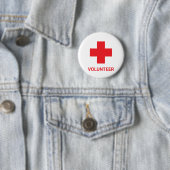 Vrijwilliger & EHBO, Kruis, Ambulance, Dokter Ronde Button 5,7 Cm (In situ)
