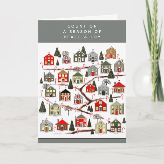 vrijwilliger feestdagen kaart (Voorkant)