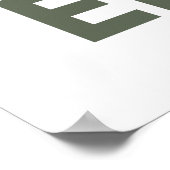 vrijwilliger  floral poster (Hoek)