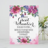 Vrijwilliger Hartelijk dank, Vrijwilligerswaarderi Kaart (Staand voorkant)