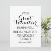 Vrijwilliger Hartelijk dank, Vrijwilligerswaarderi Kaart (Staand voorkant)