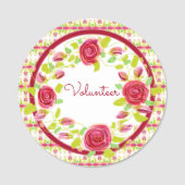 Vrijwilliger Magnetische Naam Badge (Voorkant)