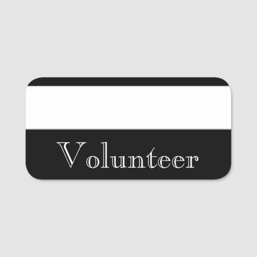  "Vrijwilliger" naamplaatje (Voorkant)