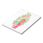 vrijwilliger notitieblok (Linkerzijde)