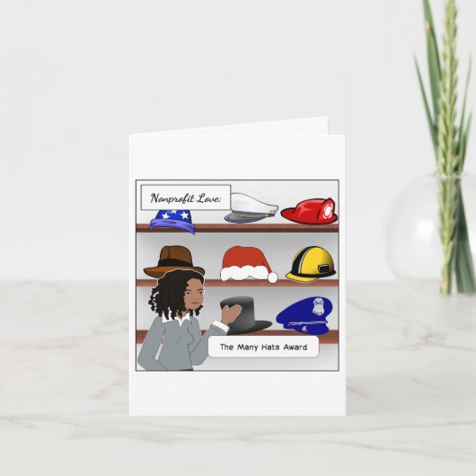 Vrijwilliger of personeel non-profit bedankkaart kaart (Voorkant)