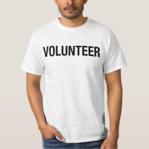 VRIJWILLIGER - opgeruimde één T-shirt