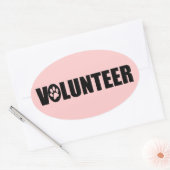 Vrijwilliger (pawprint) Stickers (Envelop)