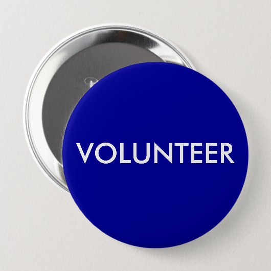 VRIJWILLIGER RONDE BUTTON 4,0 CM (Voorkant /achterkant)