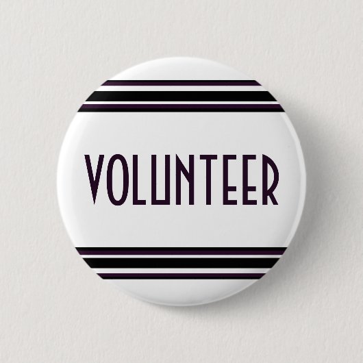 vrijwilliger ronde button 5,7 cm (Voorkant)