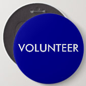 VRIJWILLIGER RONDE BUTTON 6,0 CM (Voorkant /achterkant)