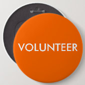 VRIJWILLIGER RONDE BUTTON 6,0 CM (Voorkant /achterkant)