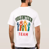 ❤️ Vrijwilliger Team Personeel Typografie 👕 T-shirt (Achterkant)
