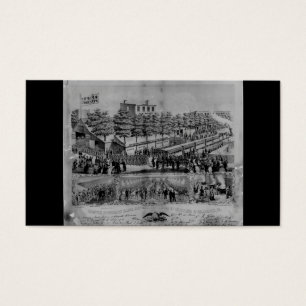 Vrijwilliger Verfrissingssalon circa 1861 Visitekaartje