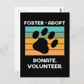 vrijwilliger voor dierenwelzijn briefkaart (Voorkant / Achterkant)