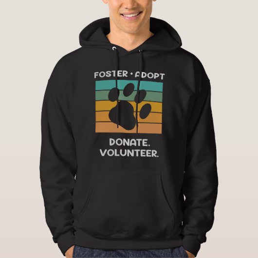 vrijwilliger voor dierenwelzijn hoodie (Voorkant)
