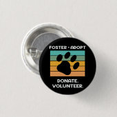 vrijwilliger voor dierenwelzijn ronde button 3,2 cm (Voorkant /achterkant)