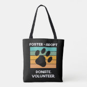 vrijwilliger voor dierenwelzijn tote bag (Achterkant)