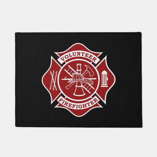Vrijwilliger vuurjager Doormat - 18 x 24 inch Deurmat (Voorkant)