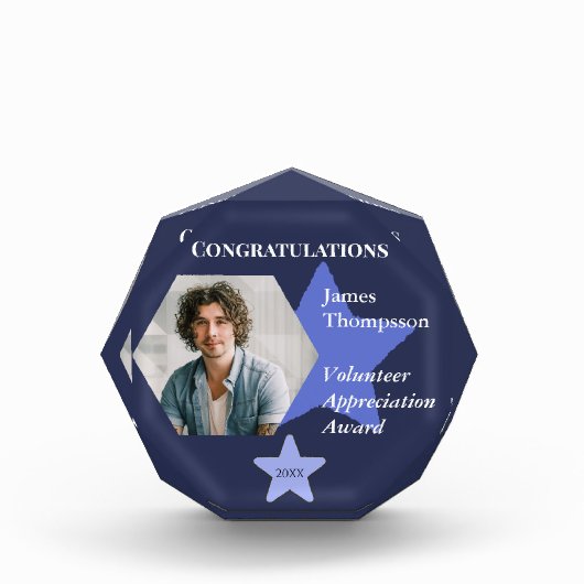 Vrijwilliger Waardering Award Keepsake Foto (Voorkant)
