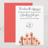 Vrijwilliger Waardering Week Cadeau Kaart Houder (Voorkant / Achterkant)