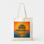 Vrijwilliger Zonneschijn Tote Bag (Achterkant)