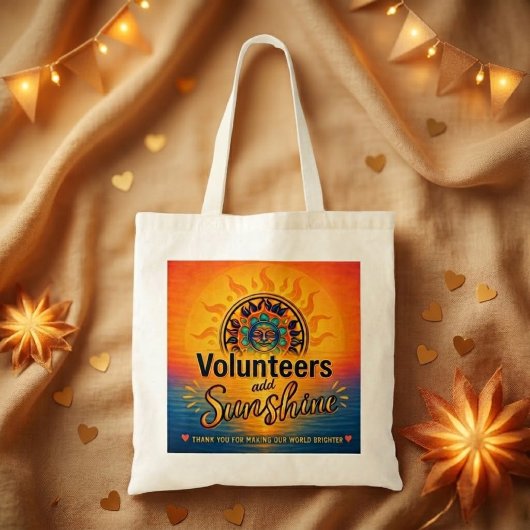 Vrijwilliger Zonneschijn Tote Bag