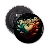 Vrijwilligers Button Flesopener (Voorkant)