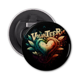 Vrijwilligers Button Flesopener