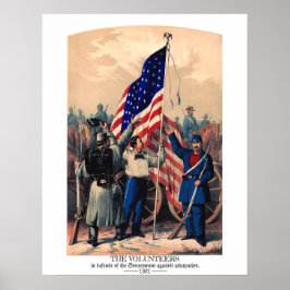 Vrijwilligers Defensie Regering tegen Usurpatie Poster