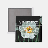 Vrijwilligers doen meer voor anderen magneet (Voorkant / Achterkant)
