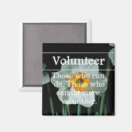 Vrijwilligers doen meer voor anderen magneet (Voorkant / Achterkant)