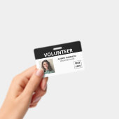 Vrijwilligers Eenvoudige Foto ID Badge (Handheld)