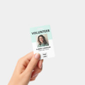 Vrijwilligers Eenvoudige Foto ID Badge (Handheld)