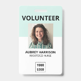 Vrijwilligers Eenvoudige Foto ID Badge