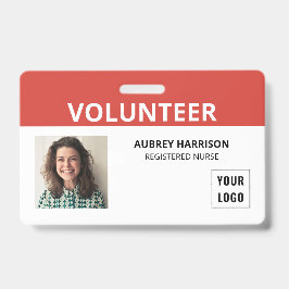 Vrijwilligers Eenvoudige Foto ID Badge